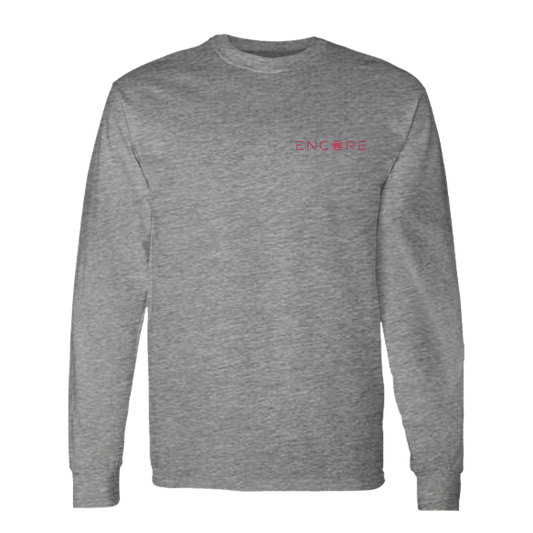 Encore Long Sleeve T-Shirt- Heather Grey (Unisex)