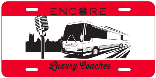 Encore Luxury Coaches License Plate